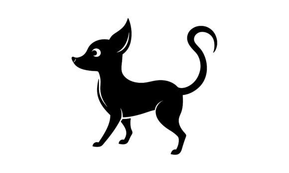 Black Silhouette Chihuahua Dog Icon Review
