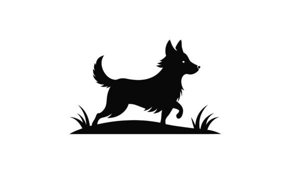 Black Silhouette of a Walking Dog Embroidery Design Review
