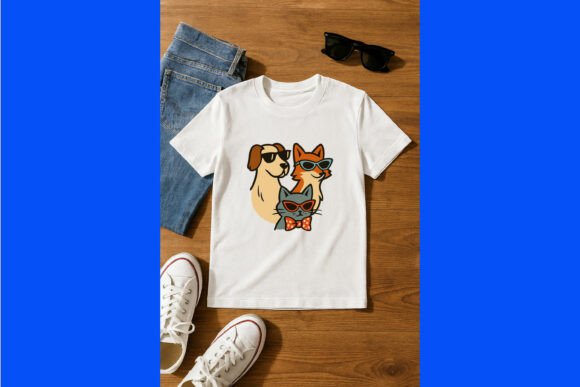 Cartoon Dog, Fox, and Cat Wearing Design Review