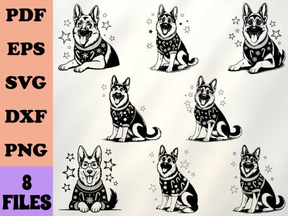 Christmas Dog Lover German Shepherd Embroidery Design Review