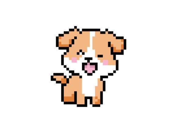 Cute 8 Bit Pixel Dog Embroidery Design Review