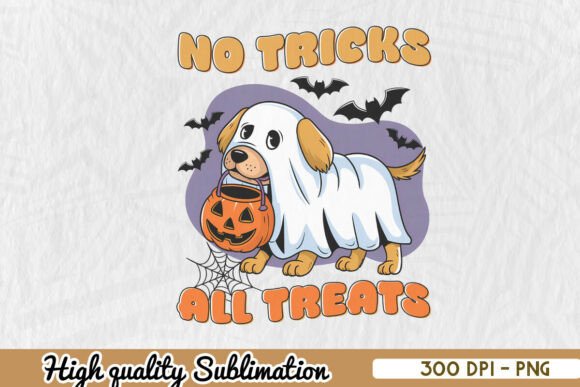 Cute Dog Ghost Halloween Embroidery Design
