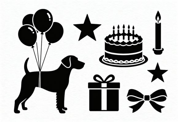 Dog Birthday Party Clipart Bundle Review