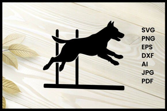 Dog in Agility Competition Silhouette Review