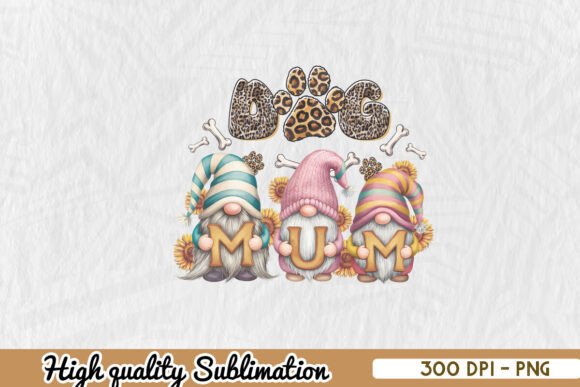 Dog Mum Gonk Gnome Sublimation PNG Review