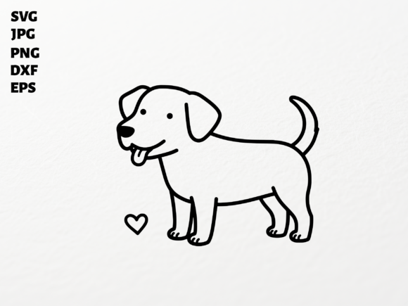 Happy Puppy Clipart SVG for Cricut