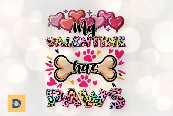 Pawsome Valentine Cute Dog Lover PNG Review
