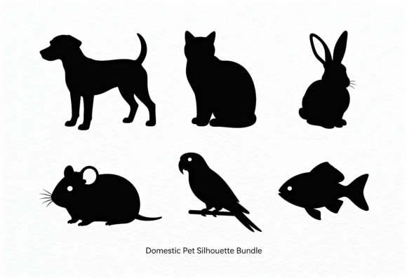 Pet Silhouettes Bundle for Embroidery Projects