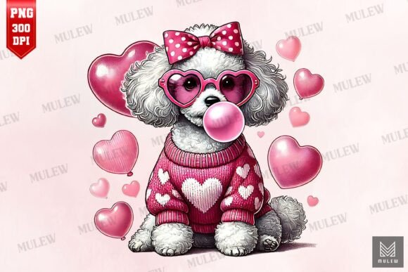 Valentine Poodle Dog Embroidery Design Review